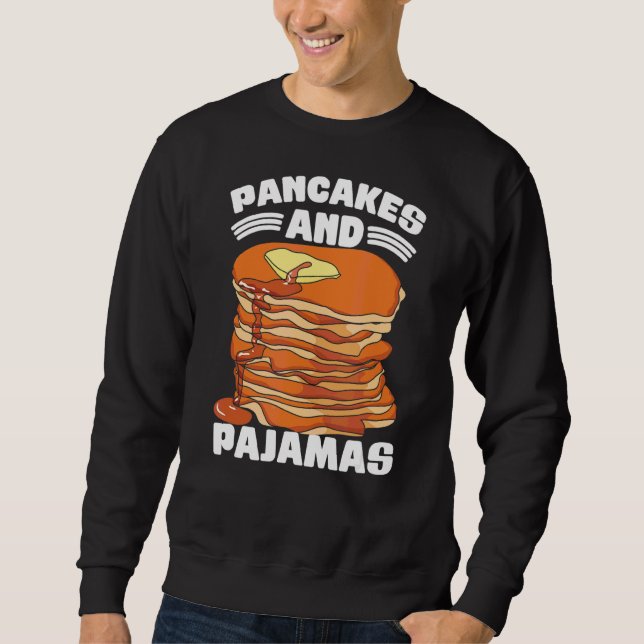 Pancakes und Pajamas Party Sweatshirt (Vorderseite)