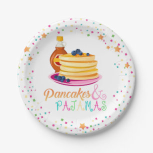 Pancakes und Pajamas Plate Pappteller