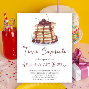 Pancakes Zeitkapsel 1. Geburtstag Poster