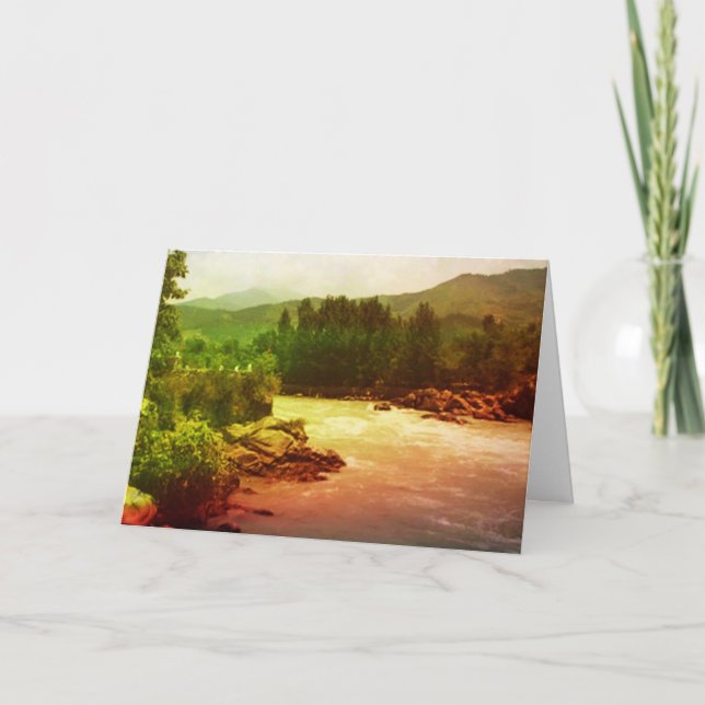 Panch Tatva: Himmel-Erdwind-Wasser-Feuer Karte (Vorderseite)