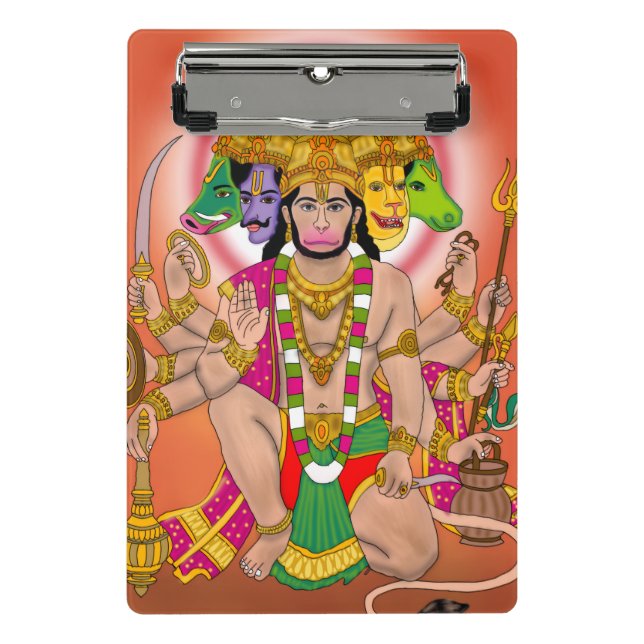 Panchmukhi Hanuman Mini Klemmbrett (Vorderseite)