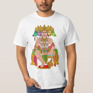 Panchmukhi Hanuman T - Shirt   Mächtig Hindu Lord 
