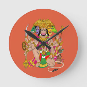 Panchmukhi Hanuman Wanduhr 