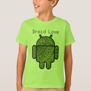 Pancho Doodle-Zeichen für Android™-Roboter T-Shirt