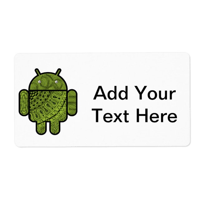 Pancho Doodle-Zeichen für den Android™-Roboter (Vorne)