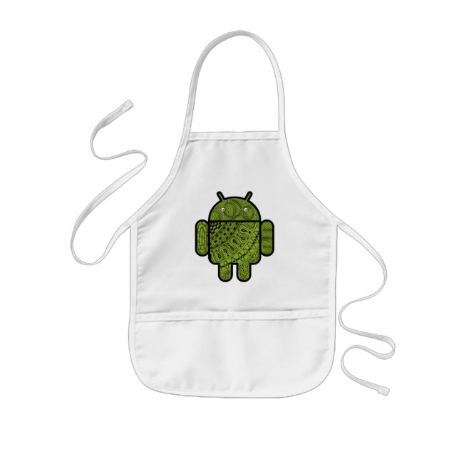 Pancho Doodle-Zeichen für den Android™-Roboter Kinderschürze (Vorne)
