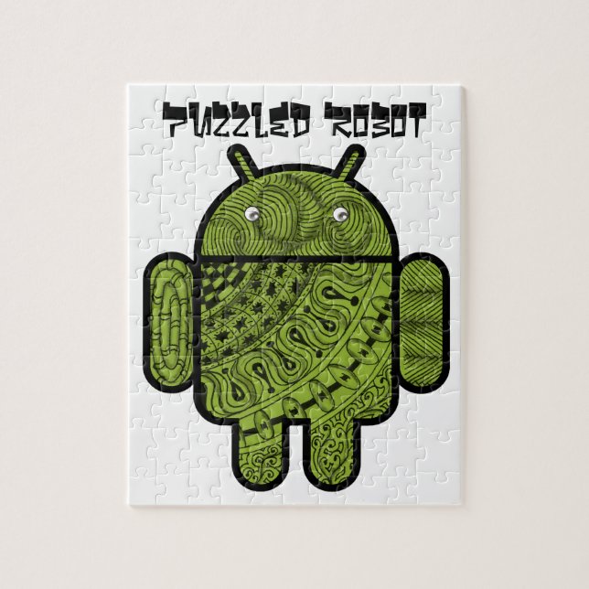 Pancho Doodle-Zeichen für den Android™-Roboter Puzzle (Vertikal)