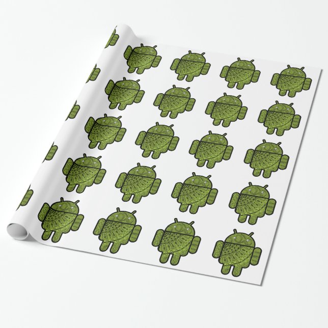 Pancho Gekritzel-Charakter für den Android™ Geschenkpapier (Ungerollt)