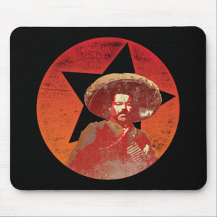 Pancho Landhaus-Vintager roter Stern Mousepad