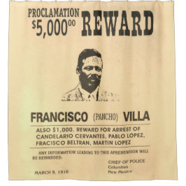 Pancho Villa 🔥 mexikanischer Held General Duschvorhang