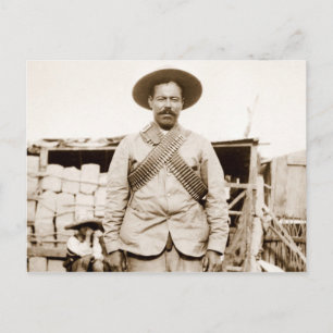 Pancho Villa mit Bandolieren Postkarte