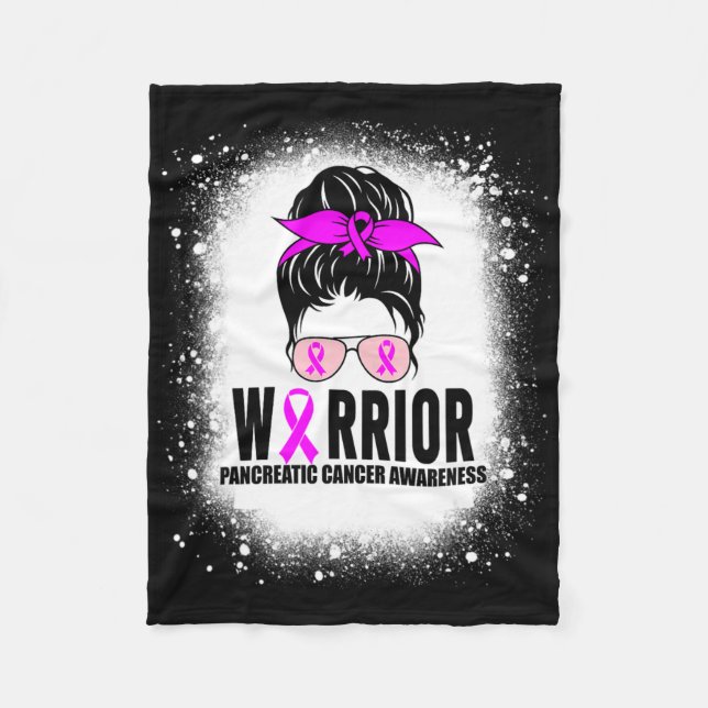 Pancreatic Cancer Warrior Pancreatic Cancer Awaren Fleecedecke (Vorderseite)