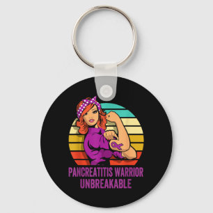 Pancreatitis-Krieger-Shirt Unzerbrechlich Schlüsselanhänger