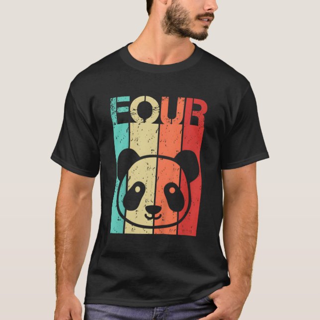 Panda 4 Panda 4 T-Shirt (Vorderseite)