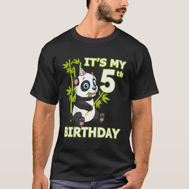 Panda 5th I m 5 Ns T-Shirt (Vorderseite)
