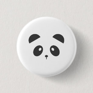 Panda-Abzeichen Button