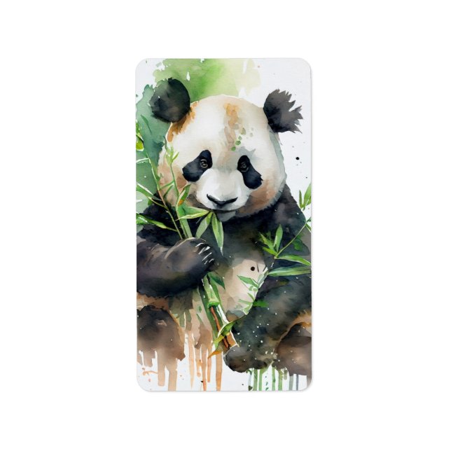 PANDA ADRESSAUFKLEBER (Vorne)