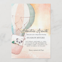 Panda Adventure Awaits Baby Shower Einladung