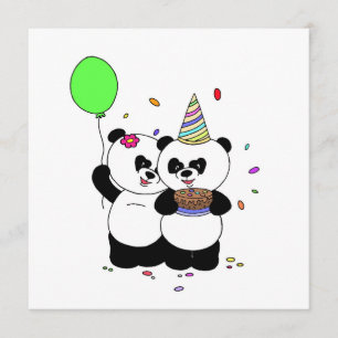 Panda-alles Gute zum Geburtstag Karte