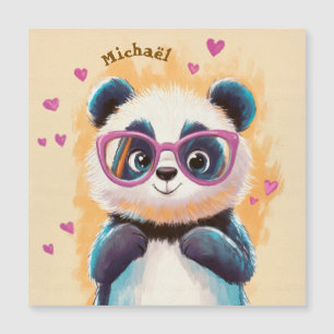 Panda Alles Liebe zum Valentinstag Herz Kinder Sch Magnetkarte