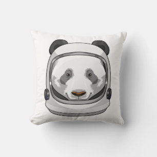 Panda als Astronaut mit Helmet Kissen
