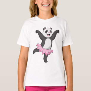 Panda als Ballerina im Ballett T-Shirt