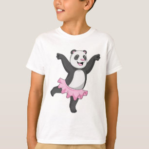Panda als Ballerina im Ballett T-Shirt