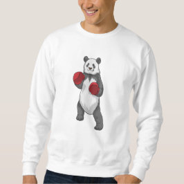 Panda als Boxer mit Boxhandschuhen Sweatshirt