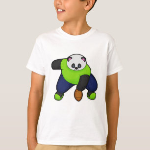 Panda als Fußballspieler mit Fußball T-Shirt