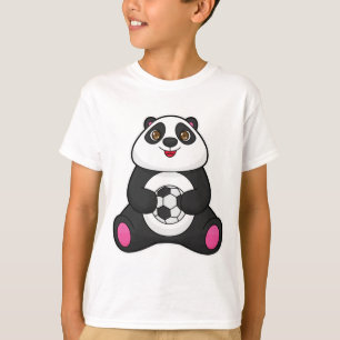 Panda als Fußballspieler mit Fußball T-Shirt
