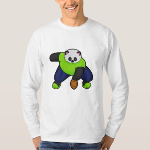 Panda als Fußballspieler mit Fußball T-Shirt