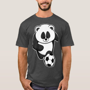 Panda als Fußballspieler T-Shirt