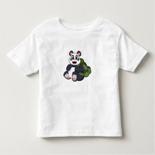 Panda als Hiker mit Rucksack Kleinkind T-shirt
