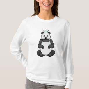 Panda als Koch mit Kochmütze T-Shirt