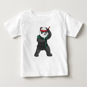 Panda als Ninja in Kostüm Baby T-shirt