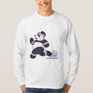 Panda als Runner beim Laufen T-Shirt