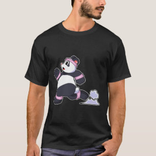 Panda als Runner beim Laufen T-Shirt