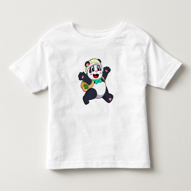 Panda als Student Kleinkind T-shirt (Vorderseite)