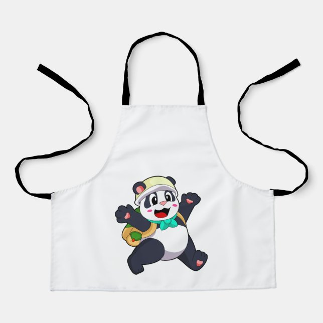 Panda als Student Schürze (Vorderseite)