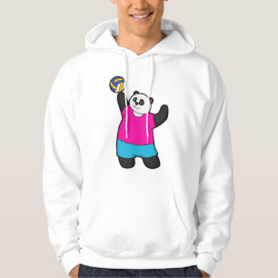 Panda als Volleyballspieler mit Volleyball Hoodie