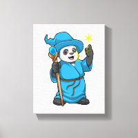 Panda als Zauberer mit Zauberstab