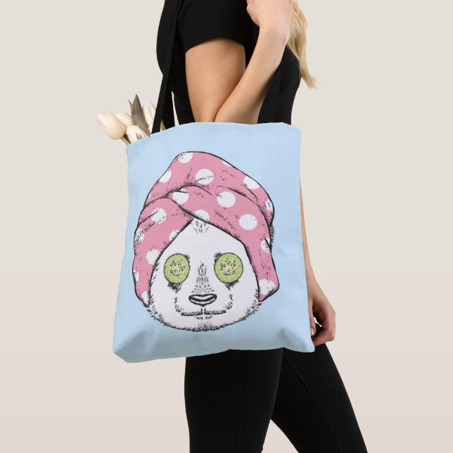 Panda am Wellness-Center (Von Nahem)