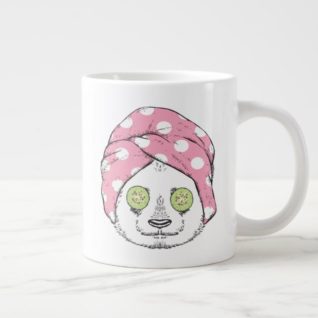 Panda am Wellness-Center Jumbo-Tasse (Rechts)