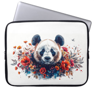 Panda Amongst Flowers Laptopschutzhülle