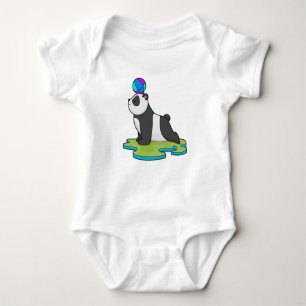 Panda an der Yoga-Fitness Baby Strampler