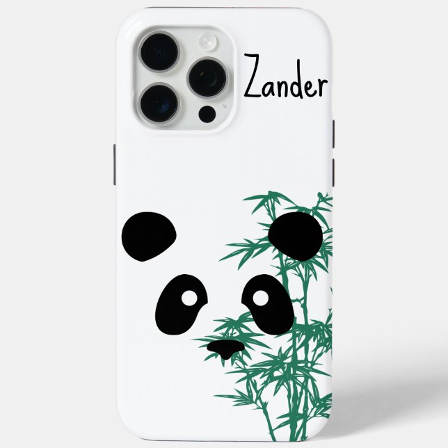 "Panda and Bamboo" individuell anpassbar Case-Mate iPhone Hülle (Rückseite)