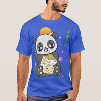 Panda And Banana Milk And Cute Anime Bear For Boba T-Shirt