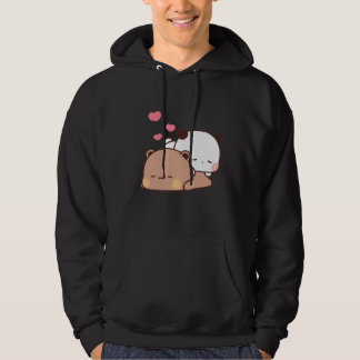 Panda and Brownie Bear Couple Hoodie
