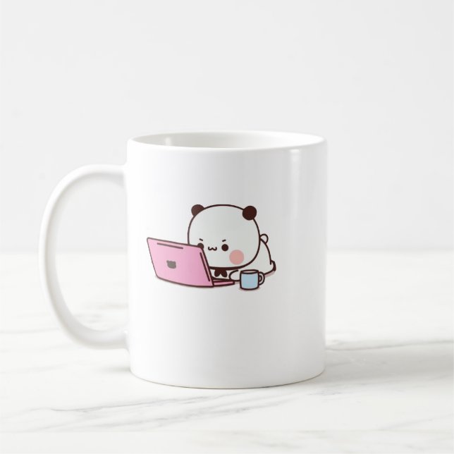 Panda and Brownie Bear Couple Kaffeetasse (Links)