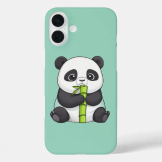 Panda and Its Bamboo iPhone 16 Plus Hülle